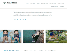Tablet Screenshot of notesofnomads.com